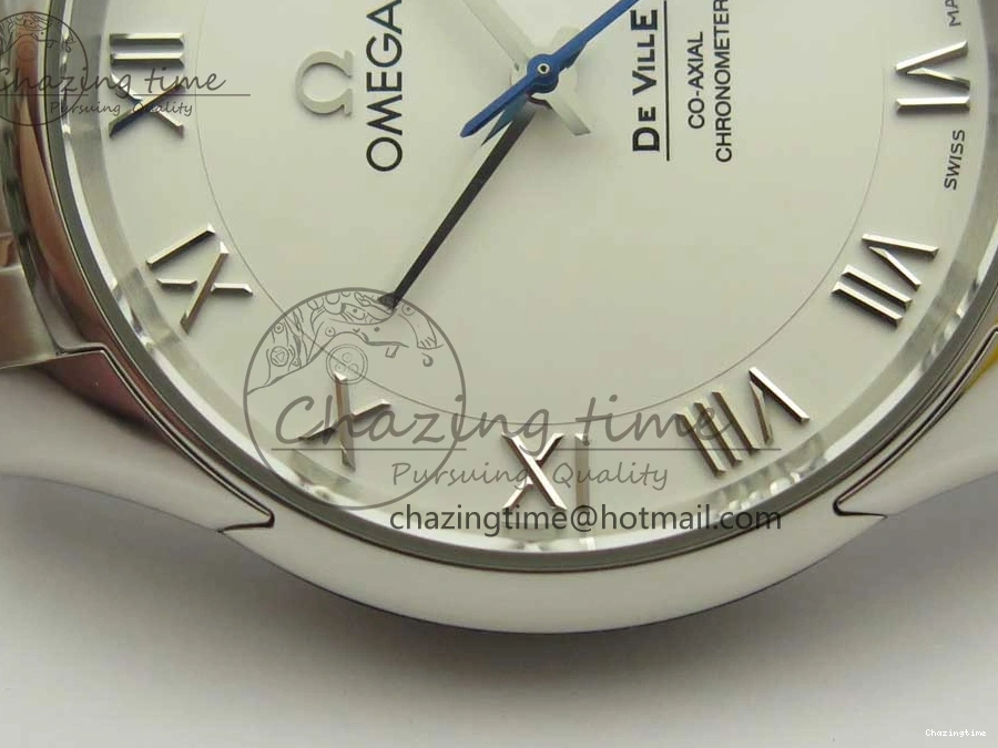 0510 De Ville Hour Vision 41mm SS VSF 1:1 Best Edition White Dial on SS Bracelet A8500 Super Clone Casual 7946